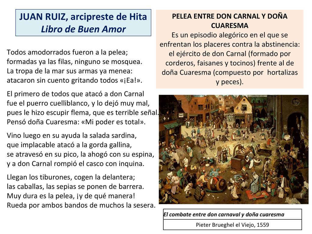 JUAN RUIZ, arcipreste de Hita Libro de Buen Amor