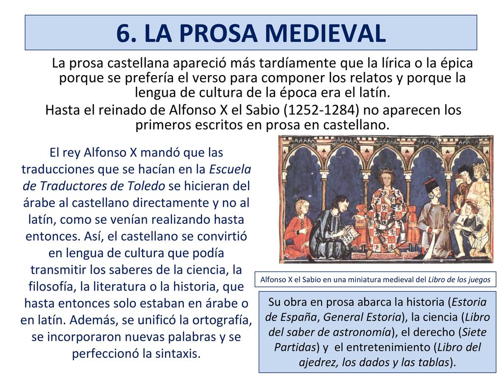 Alfonso X el Sabio en una miniatura medieval del Libro de los juegos