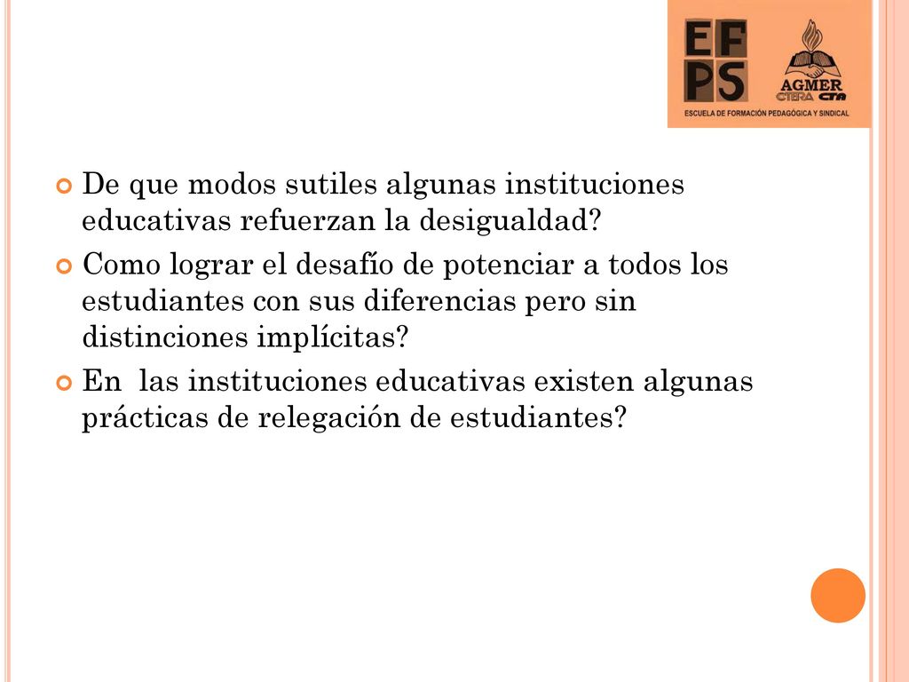 De que modos sutiles algunas instituciones educativas refuerzan la desigualdad
