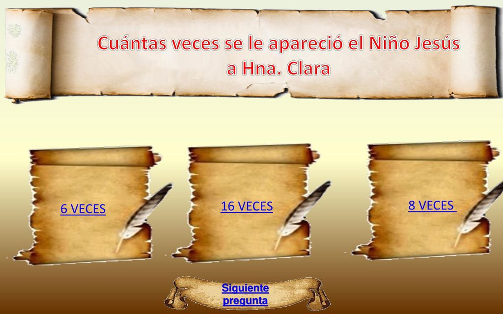 Cuántas veces se le apareció el Niño Jesús a Hna. Clara