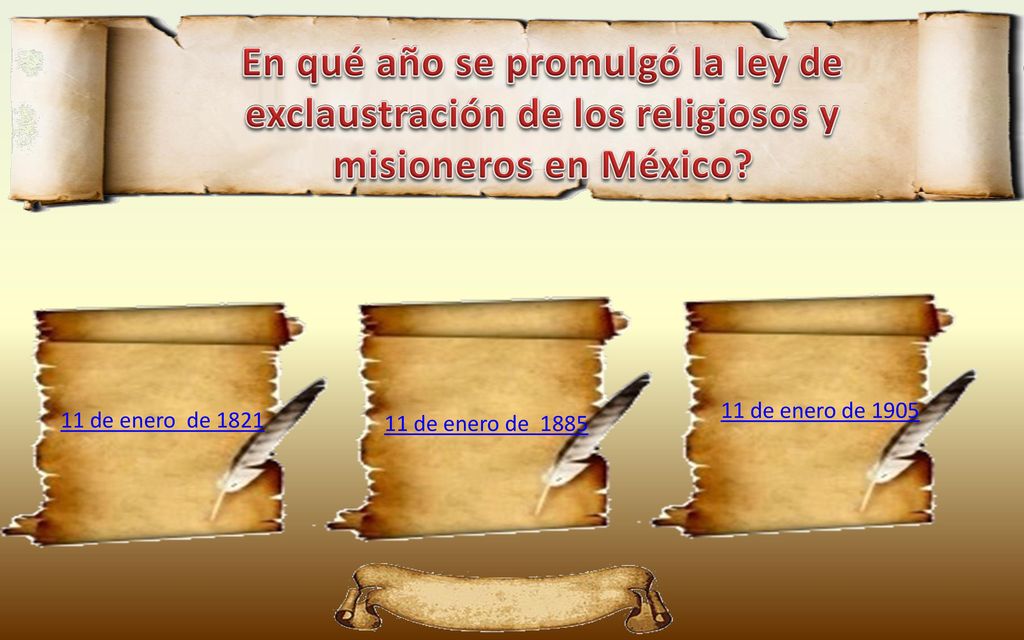 En qué año se promulgó la ley de exclaustración de los religiosos y misioneros en México