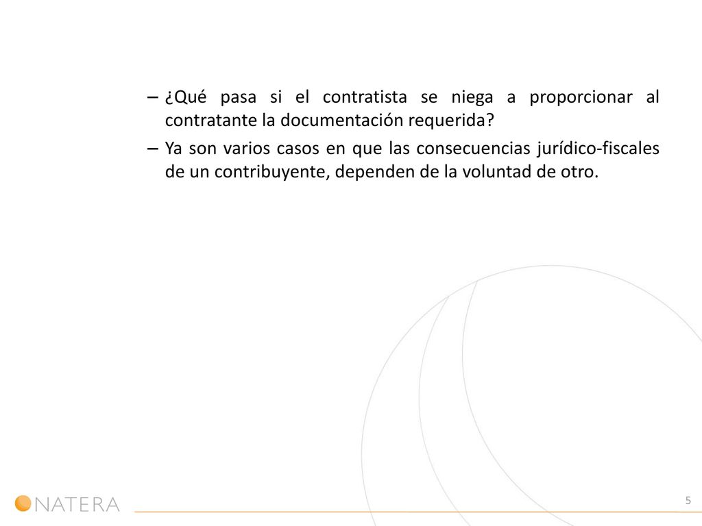 ¿Qué pasa si el contratista se niega a proporcionar al contratante la documentación requerida