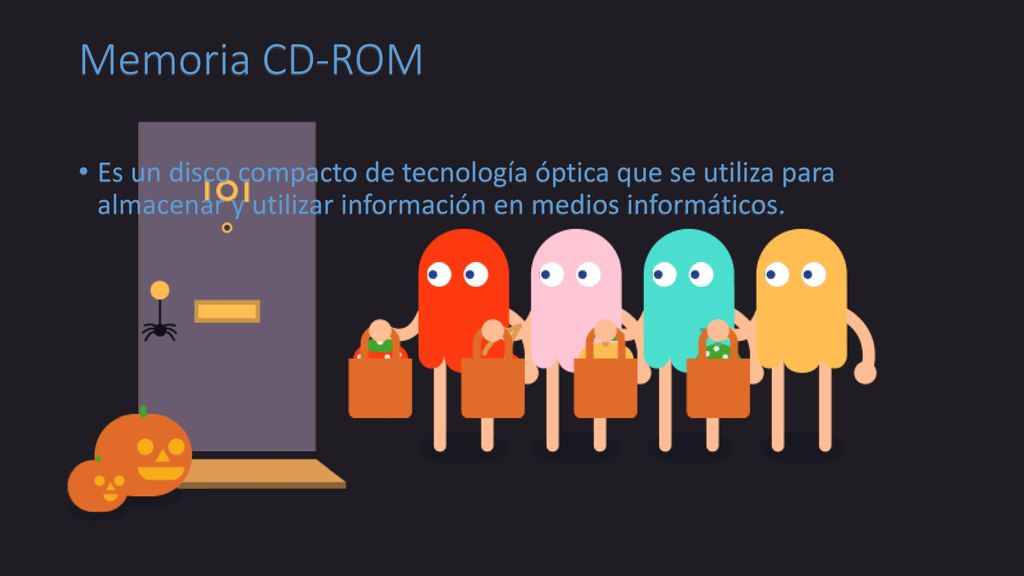 Memoria CD-ROM Es un disco compacto de tecnología óptica que se utiliza para almacenar y utilizar información en medios informáticos.