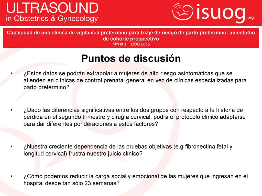 Capacidad de una clínica de vigilancia pretérmino para triaje de riesgo de parto pretérmino: un estudio de cohorte prospectivo