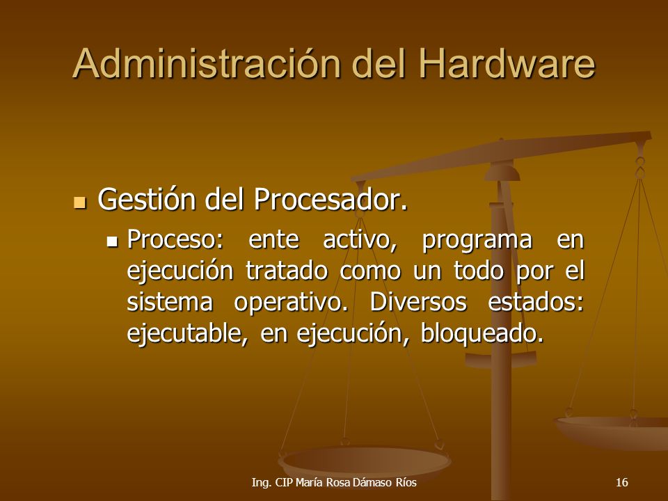 Administración del Hardware