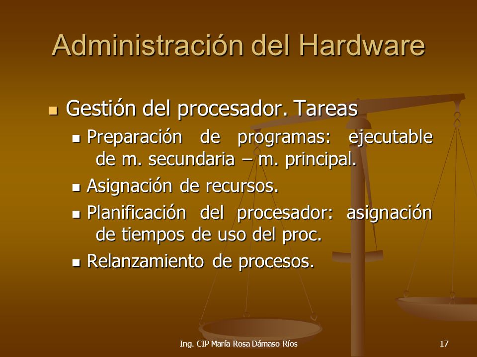 Administración del Hardware