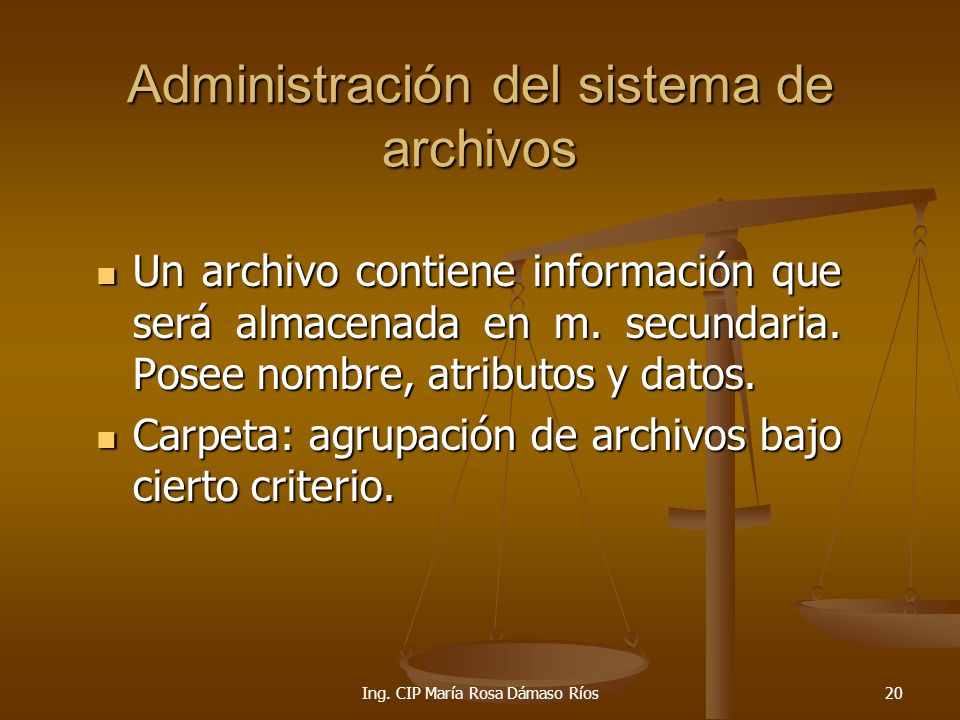 Administración del sistema de archivos