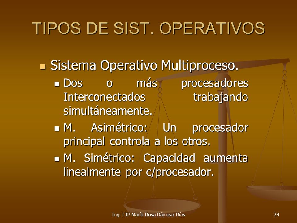 TIPOS DE SIST. OPERATIVOS