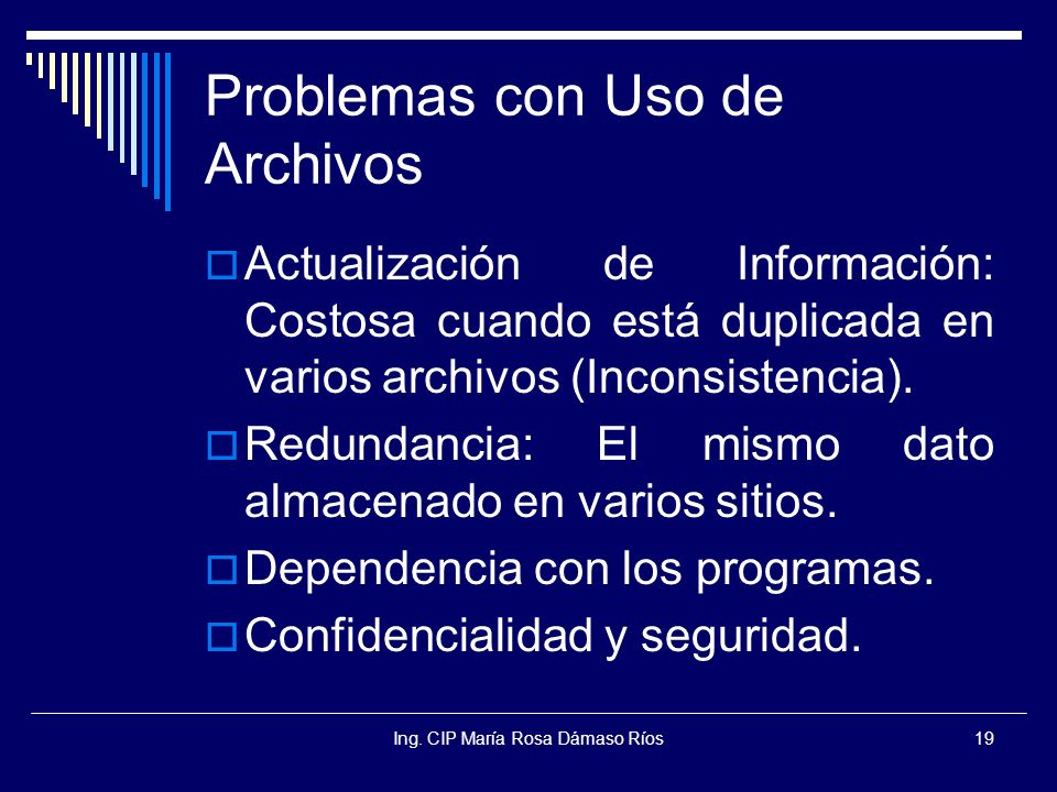 Problemas con Uso de Archivos