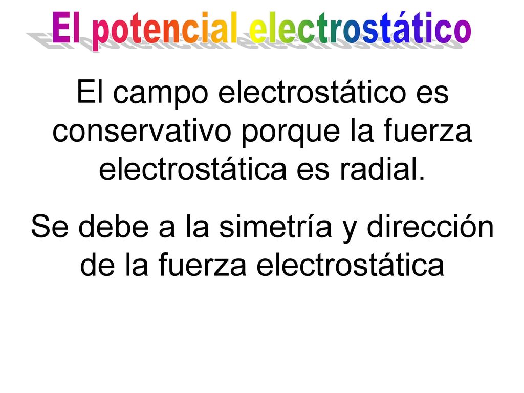Se debe a la simetría y dirección de la fuerza electrostática