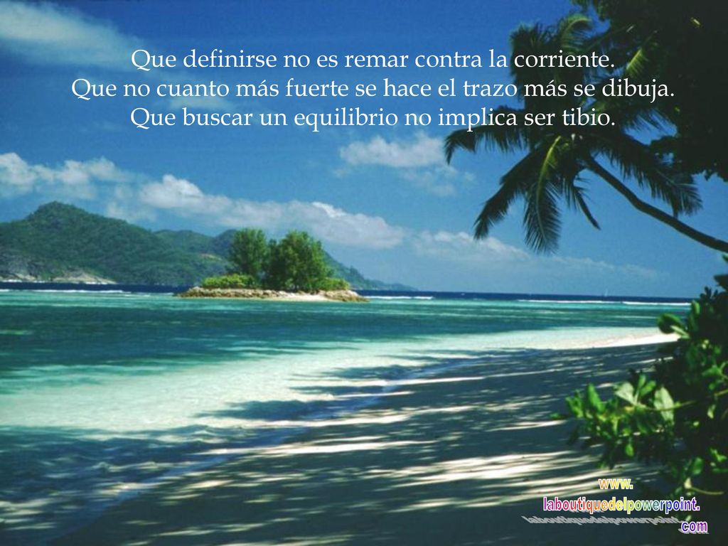 Que definirse no es remar contra la corriente.