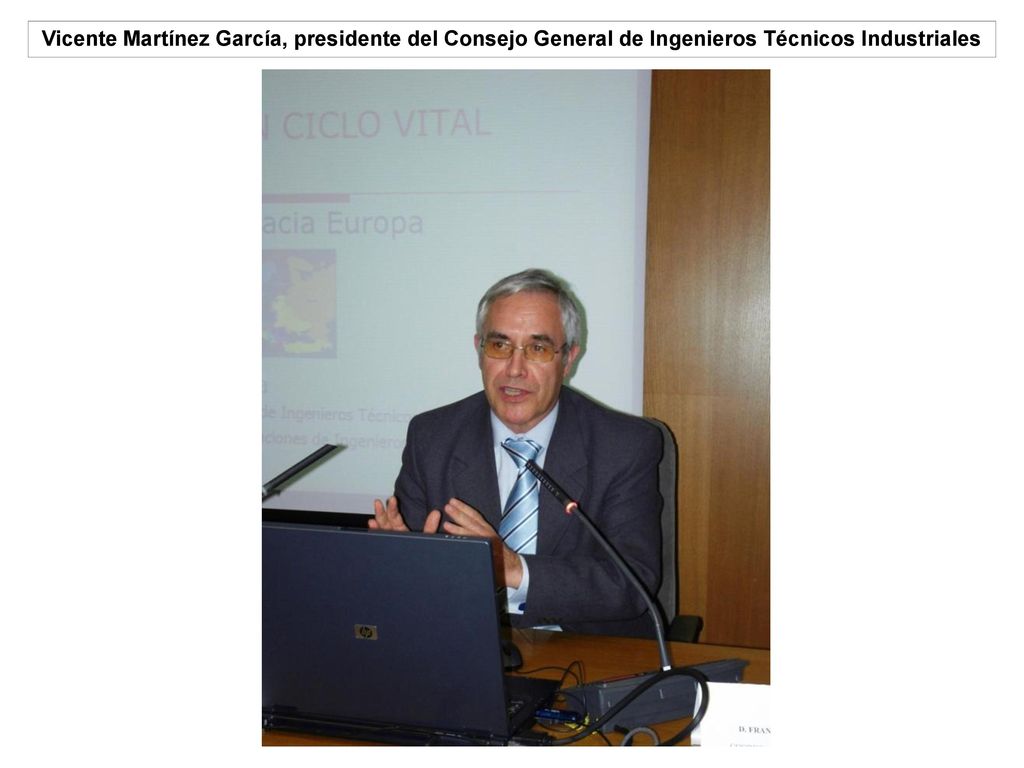 Vicente Martínez García, presidente del Consejo General de Ingenieros Técnicos Industriales