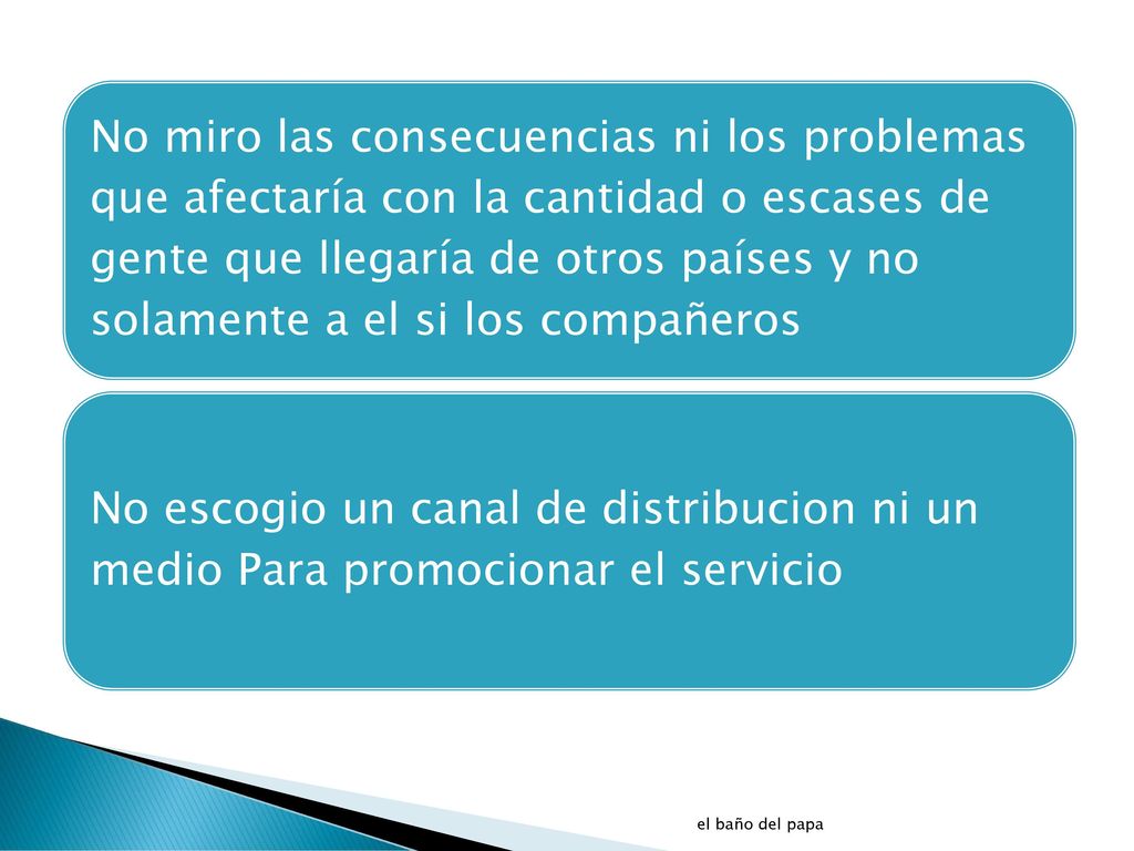 No miro las consecuencias ni los problemas que afectaría con la cantidad o escases de gente que llegaría de otros países y no solamente a el si los compañeros