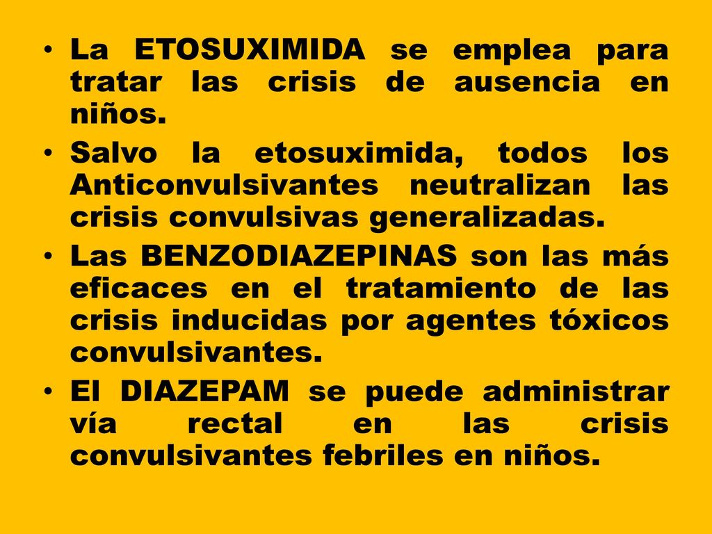 La ETOSUXIMIDA se emplea para tratar las crisis de ausencia en niños.
