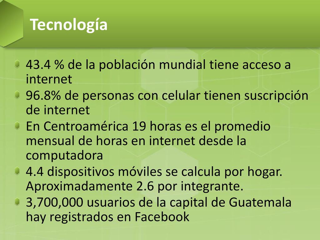 Tecnología 43.4 % de la población mundial tiene acceso a internet