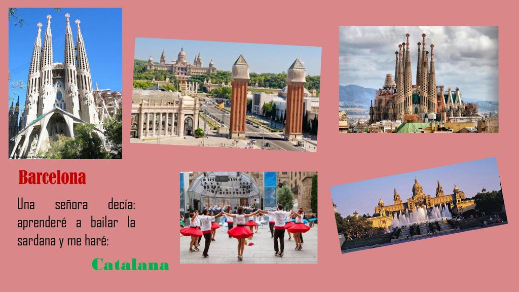 Barcelona Una señora decía: aprenderé a bailar la sardana y me haré: Catalana
