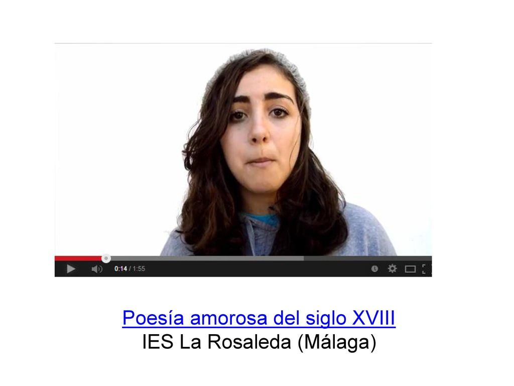 Poesía amorosa del siglo XVIII IES La Rosaleda (Málaga)