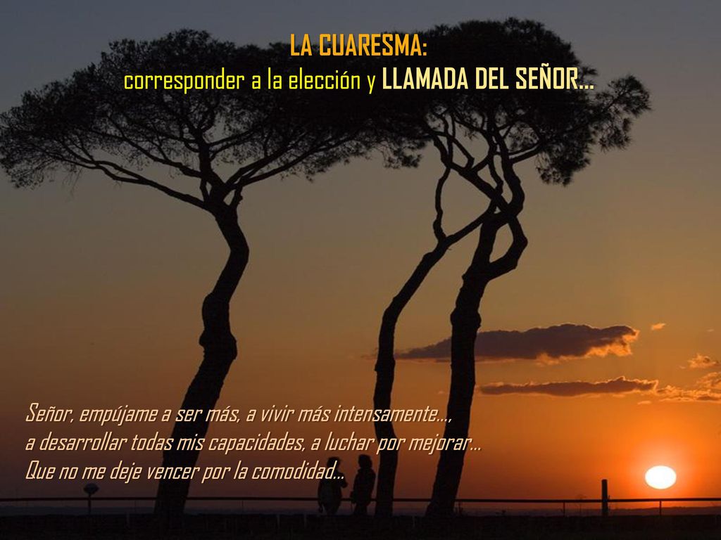 corresponder a la elección y LLAMADA DEL SEÑOR...