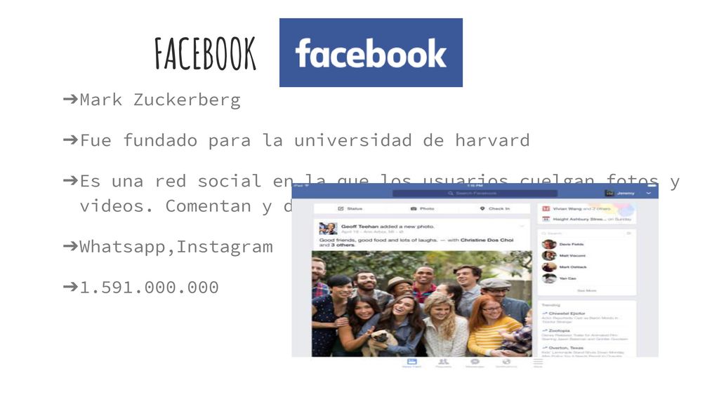 FACEBOOK Mark Zuckerberg Fue fundado para la universidad de harvard