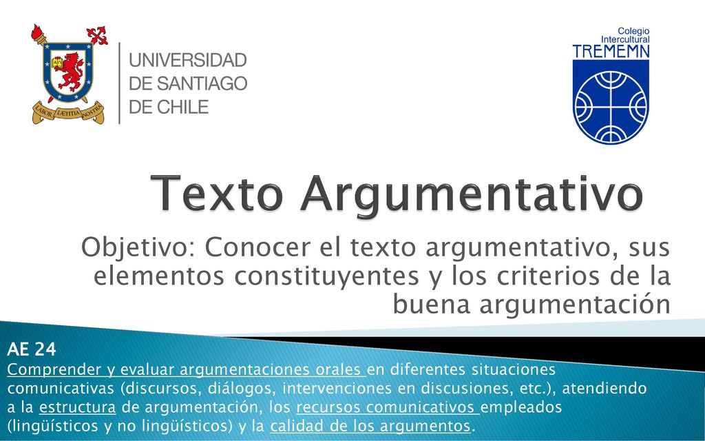 Texto Argumentativo Objetivo: Conocer el texto argumentativo, sus elementos constituyentes y los criterios de la buena argumentación.