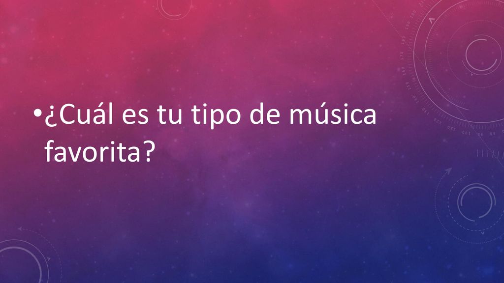¿Cuál es tu tipo de música favorita