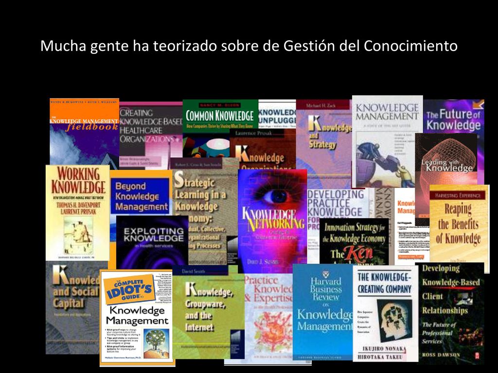 Mucha gente ha teorizado sobre de Gestión del Conocimiento