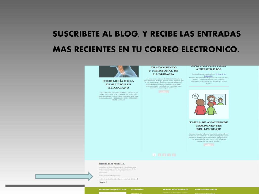 SUSCRIBETE AL BLOG, Y RECIBE LAS ENTRADAS MAS RECIENTES EN TU CORREO ELECTRONICO.