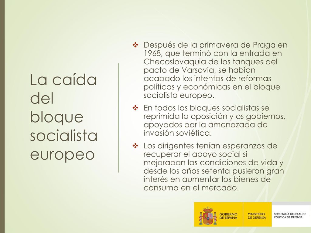 La caída del bloque socialista europeo