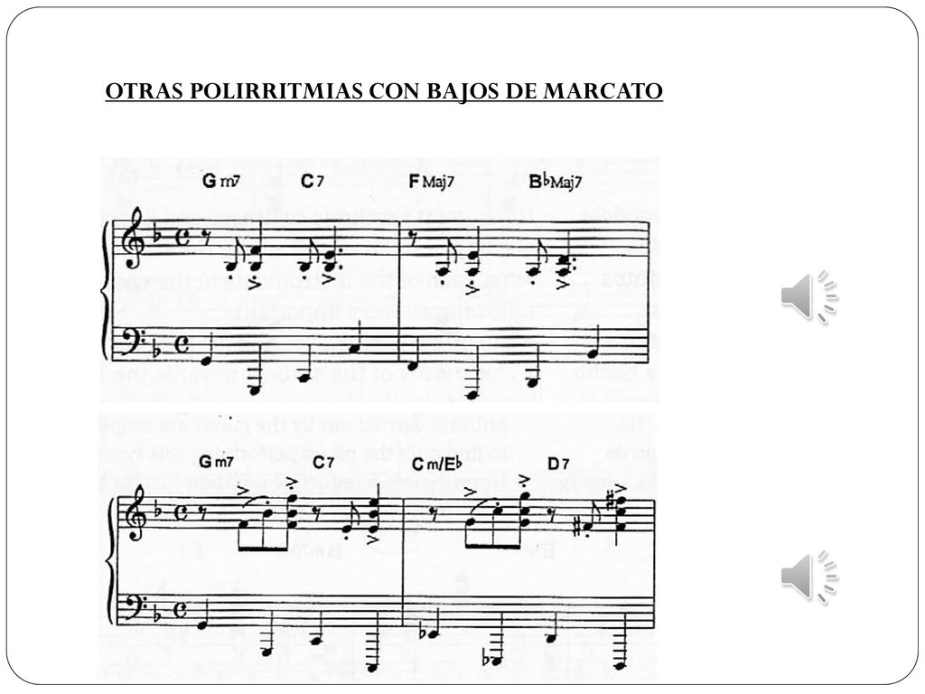 OTRAS POLIRRITMIAS CON BAJOS DE MARCATO