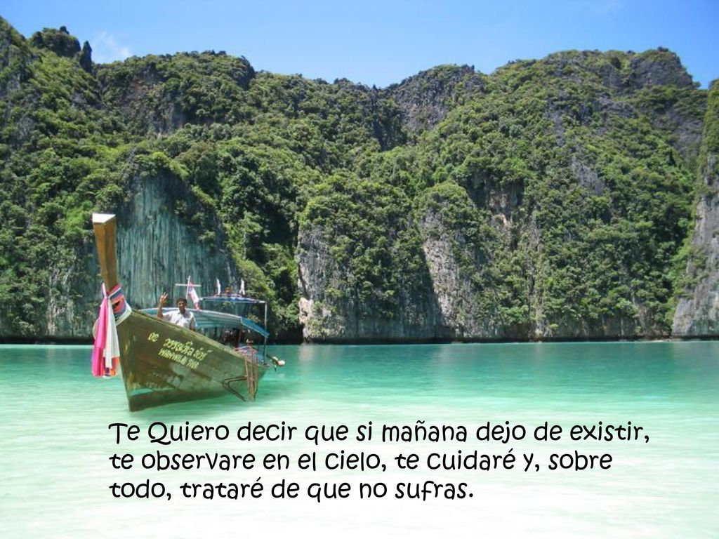Te Quiero decir que si mañana dejo de existir, te observare en el cielo, te cuidaré y, sobre todo, trataré de que no sufras.