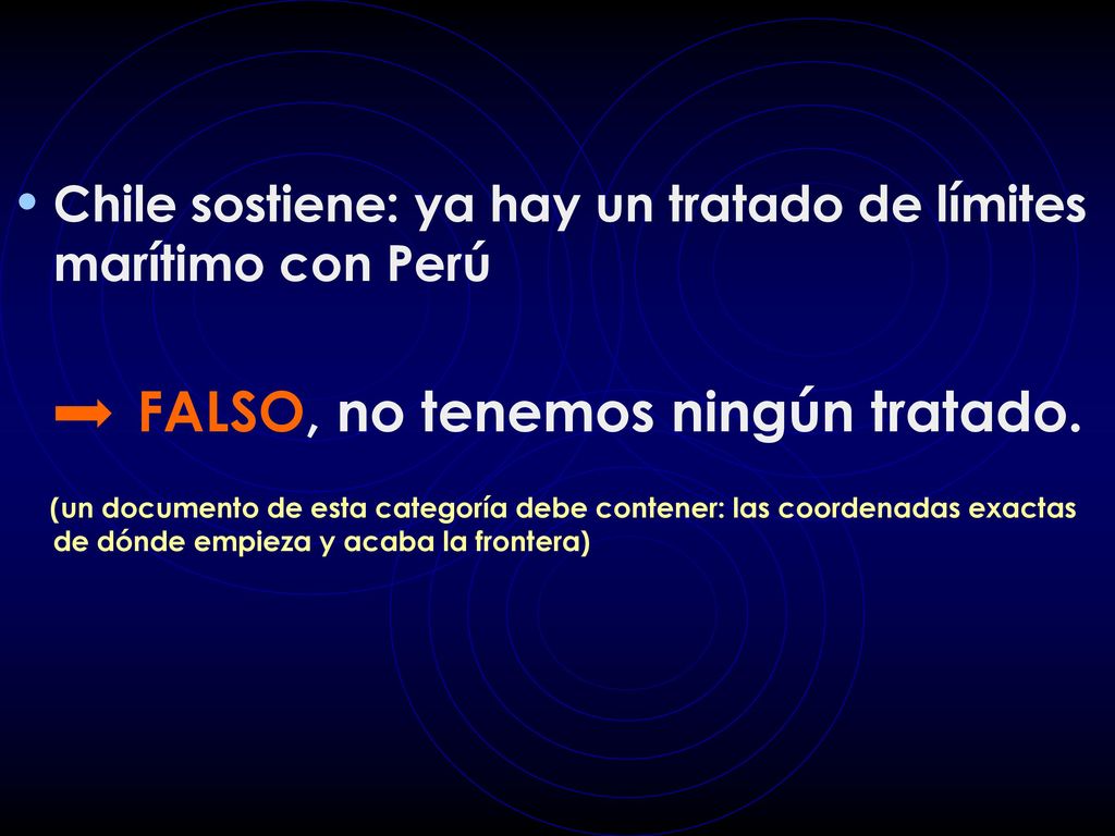 Chile sostiene: ya hay un tratado de límites marítimo con Perú