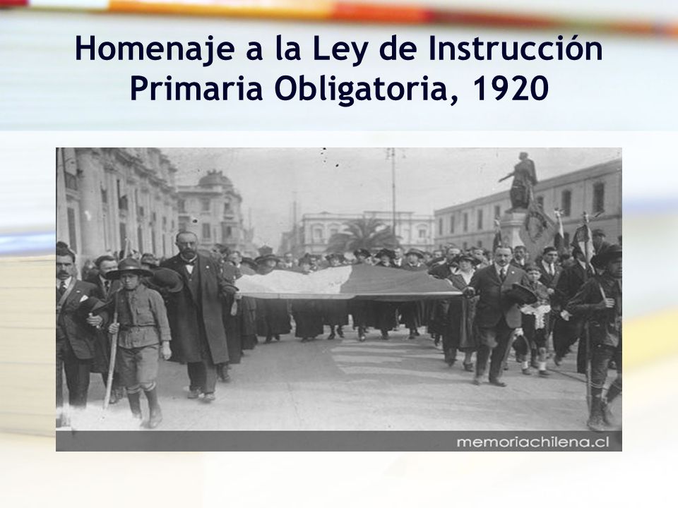 Homenaje a la Ley de Instrucción Primaria Obligatoria, 1920