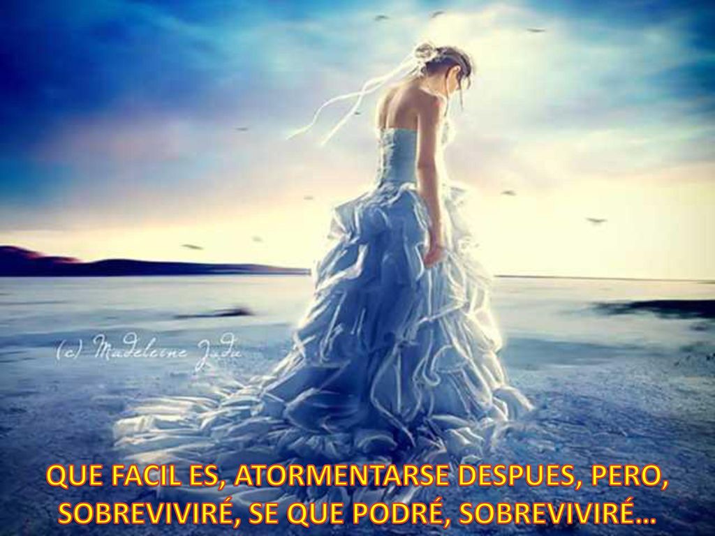 QUE FACIL ES, ATORMENTARSE DESPUES, PERO, SOBREVIVIRÉ, SE QUE PODRÉ, SOBREVIVIRÉ…