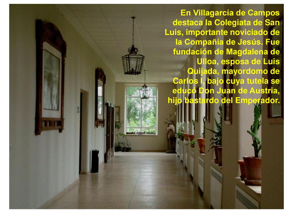En Villagarcía de Campos destaca la Colegiata de San Luis, importante noviciado de la Compañía de Jesús.