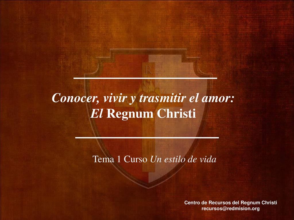 Conocer, vivir y trasmitir el amor: El Regnum Christi