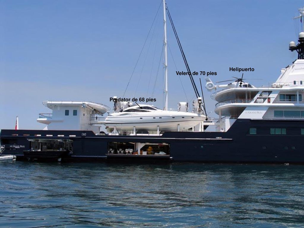 Predator de 68 pies Velero de 70 pies Helipuerto