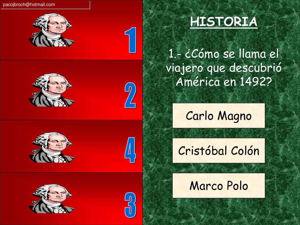 1.- ¿Cómo se llama el viajero que descubrió América en 1492
