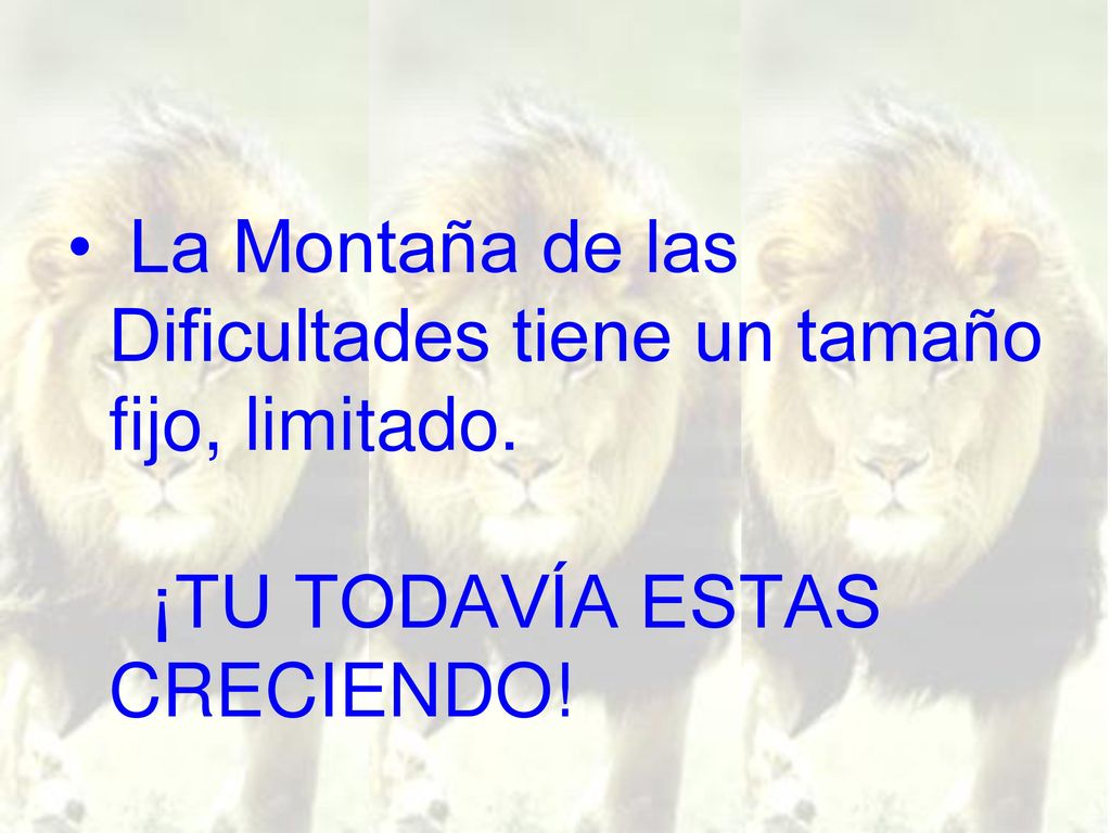 La Montaña de las Dificultades tiene un tamaño fijo, limitado