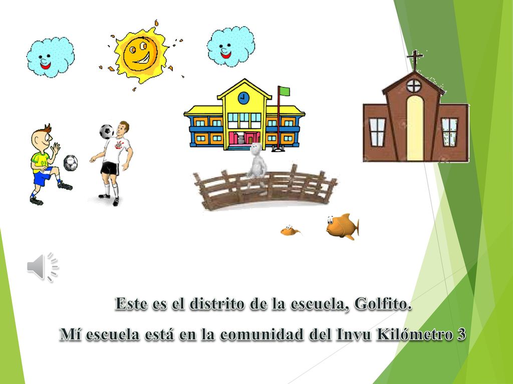¿Qué pasa aquí Este es el distrito de la escuela, Golfito.