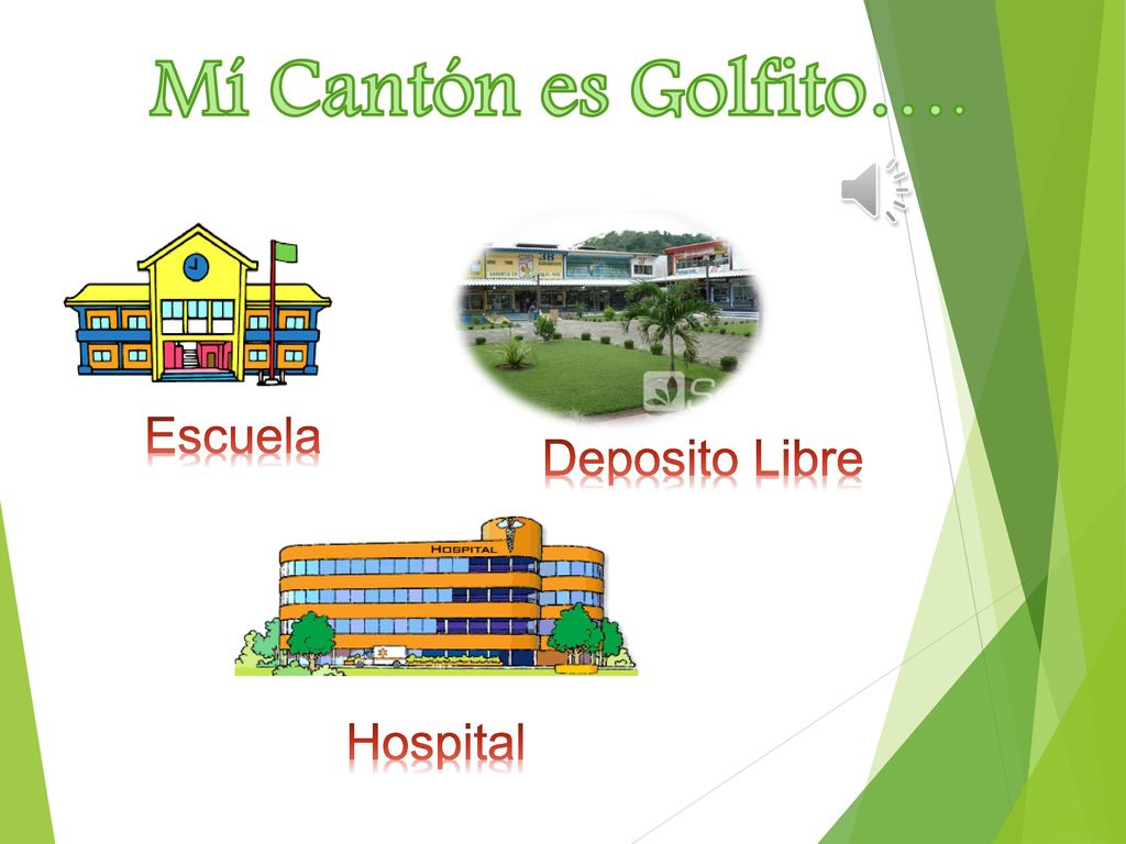 Mí Cantón es Golfito…. Escuela Deposito Libre ¿Qué pasa aquí Hospital