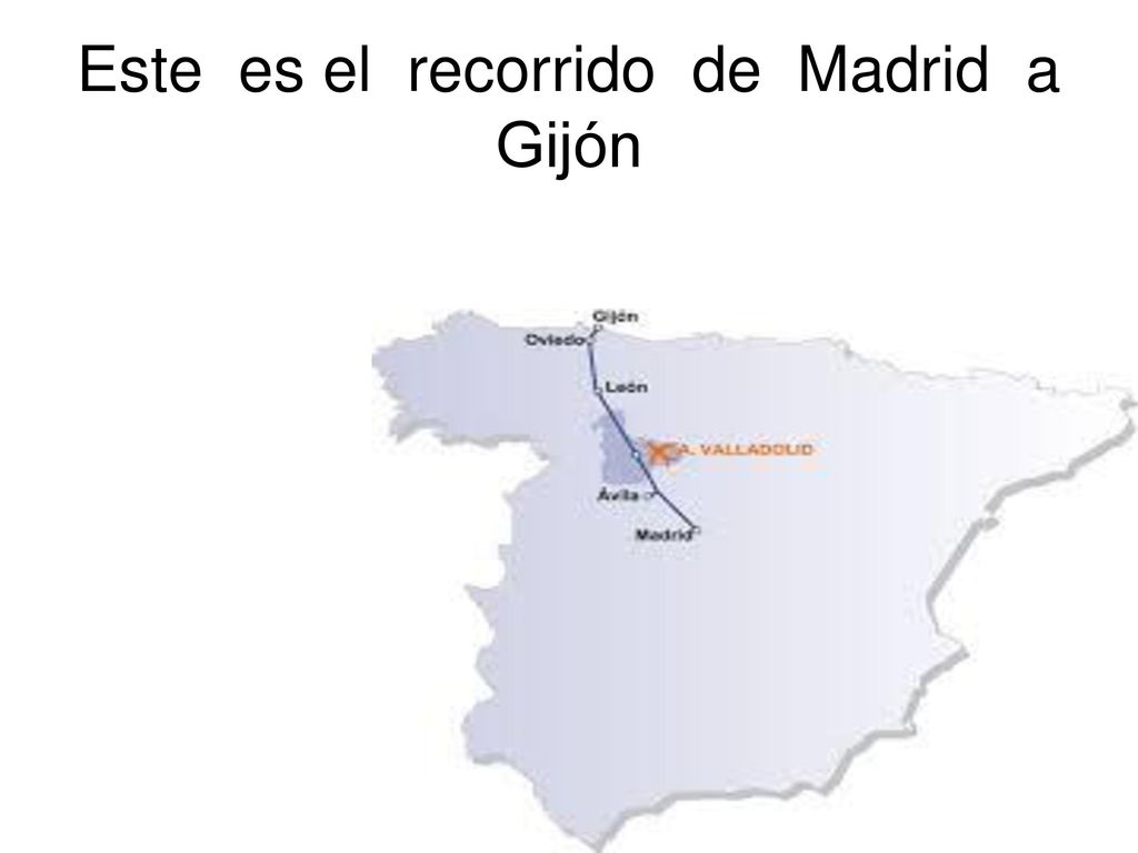 Este es el recorrido de Madrid a Gijón
