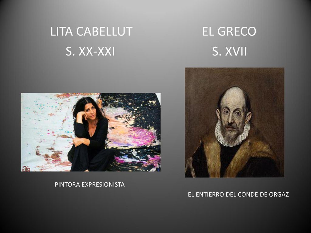LITA CABELLUT EL GRECO S. XX-XXI S. XVII PINTORA EXPRESIONISTA