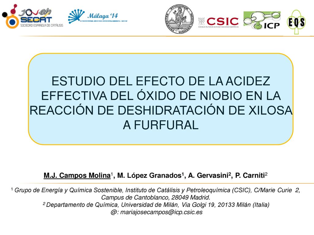 ESTUDIO DEL EFECTO DE LA ACIDEZ EFFECTIVA DEL ÓXIDO DE NIOBIO EN LA REACCIÓN DE DESHIDRATACIÓN DE XILOSA A FURFURAL