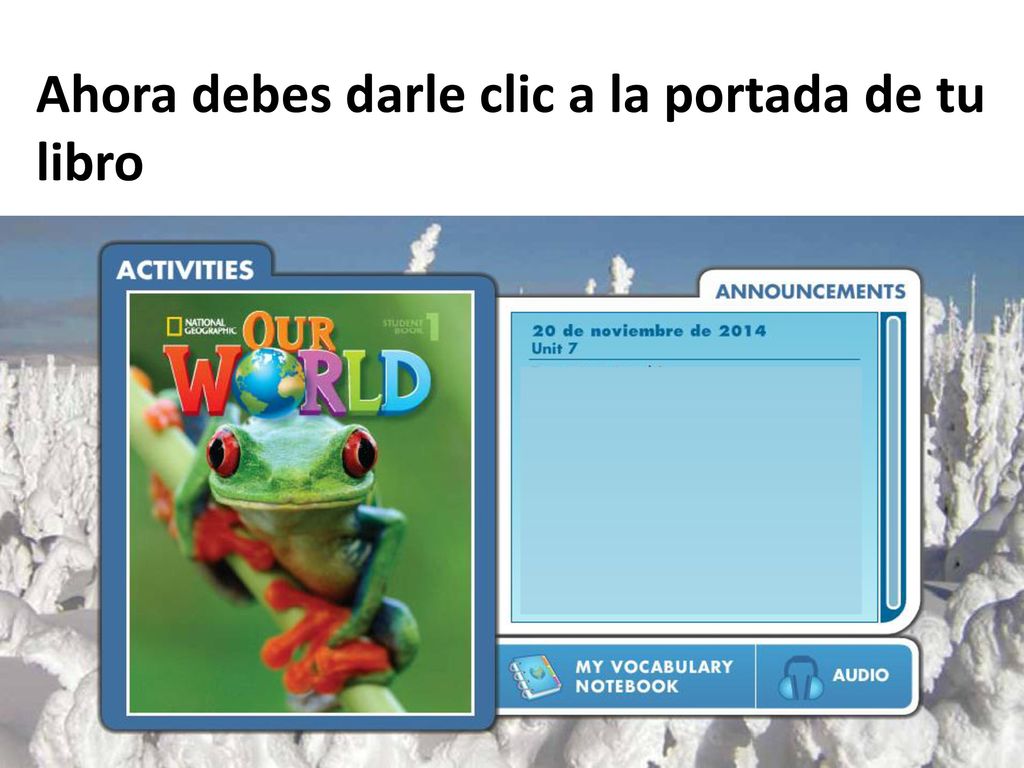 Ahora debes darle clic a la portada de tu libro