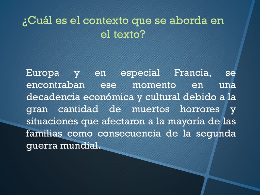 ¿Cuál es el contexto que se aborda en el texto