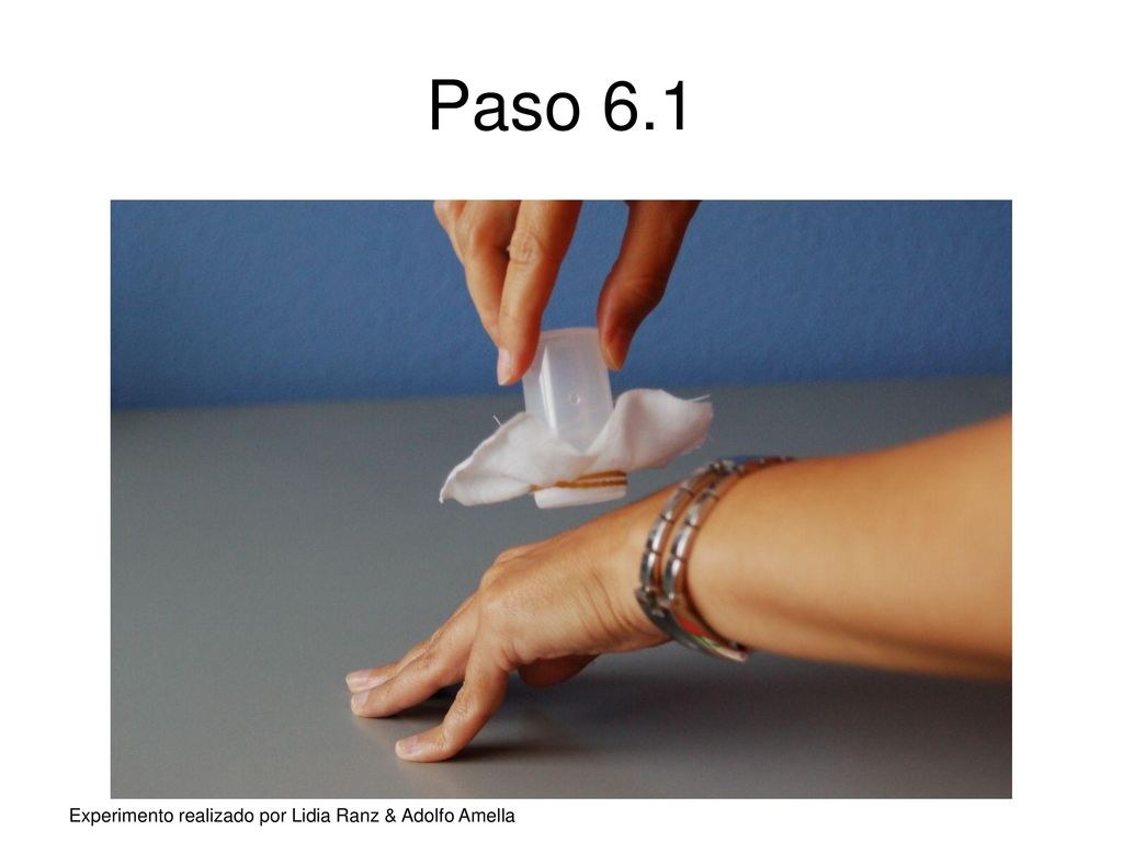 Paso 6.1 Experimento realizado por Lidia Ranz & Adolfo Amella