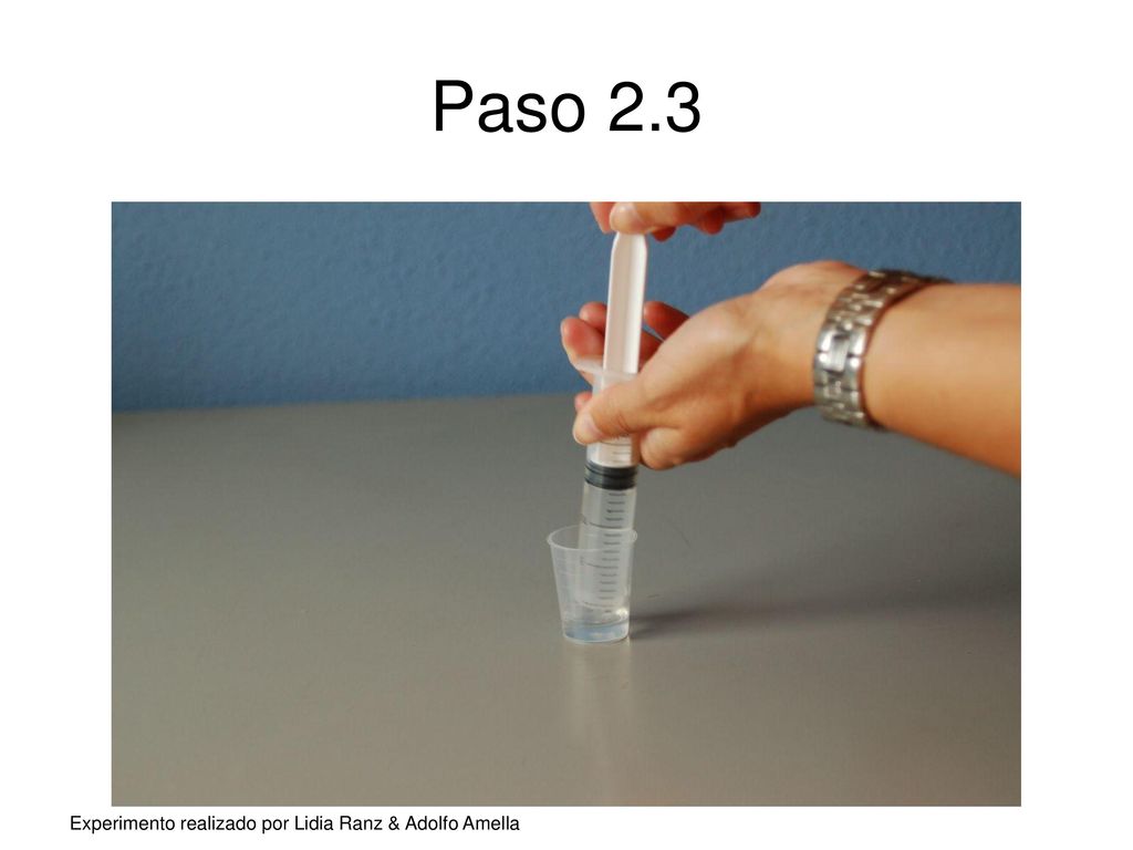 Paso 2.3 Experimento realizado por Lidia Ranz & Adolfo Amella