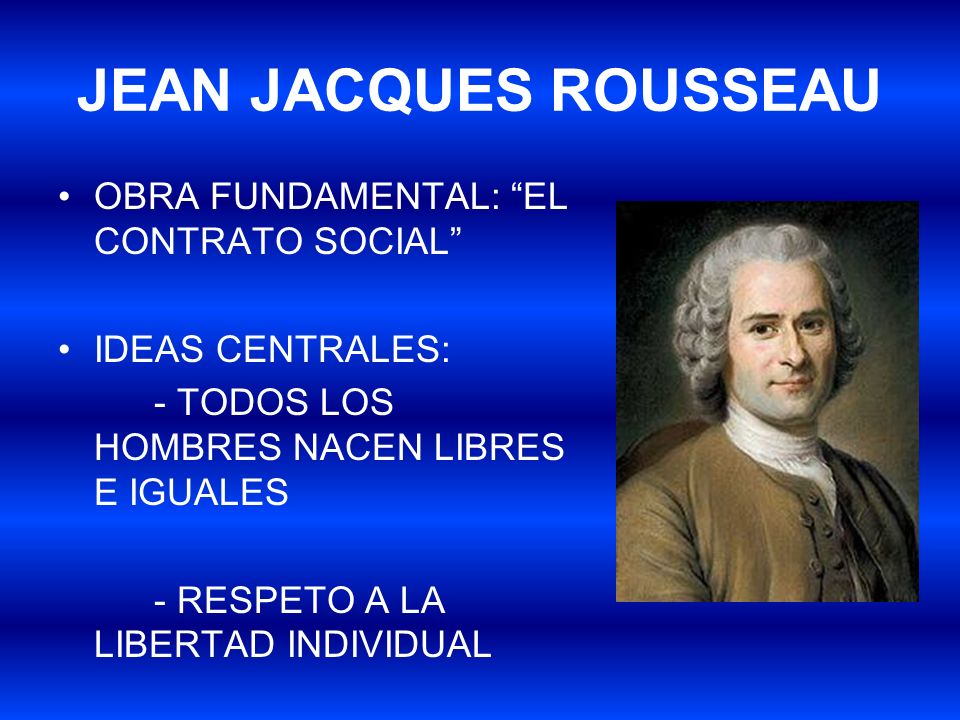 JEAN JACQUES ROUSSEAU OBRA FUNDAMENTAL: EL CONTRATO SOCIAL