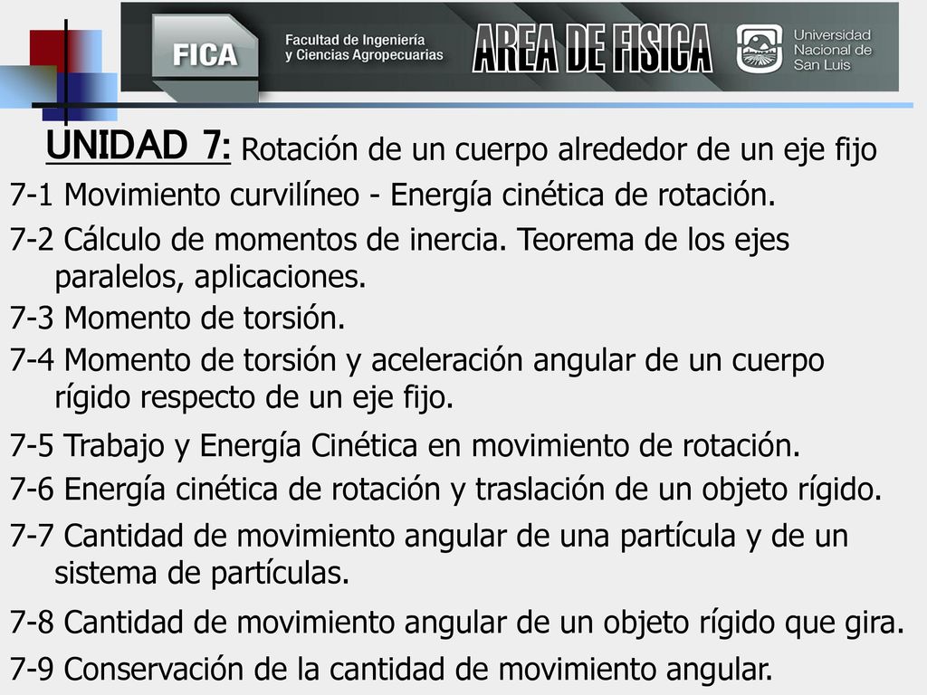 Rotación de un cuerpo alrededor de un eje fijo