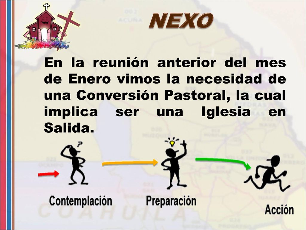 NEXO En la reunión anterior del mes de Enero vimos la necesidad de una Conversión Pastoral, la cual implica ser una Iglesia en Salida.